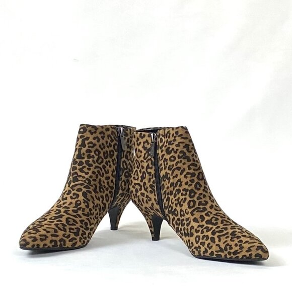 New Circus By Sam Edelman Leopard Kirby Kitten Heel Bootie 7 1/2 - Picture 4 of 9
